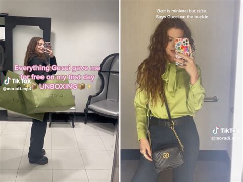 gucci employee tiktok|Gucci Staffer Unboxes Lavish Freebies, Gets Fired for Viral .